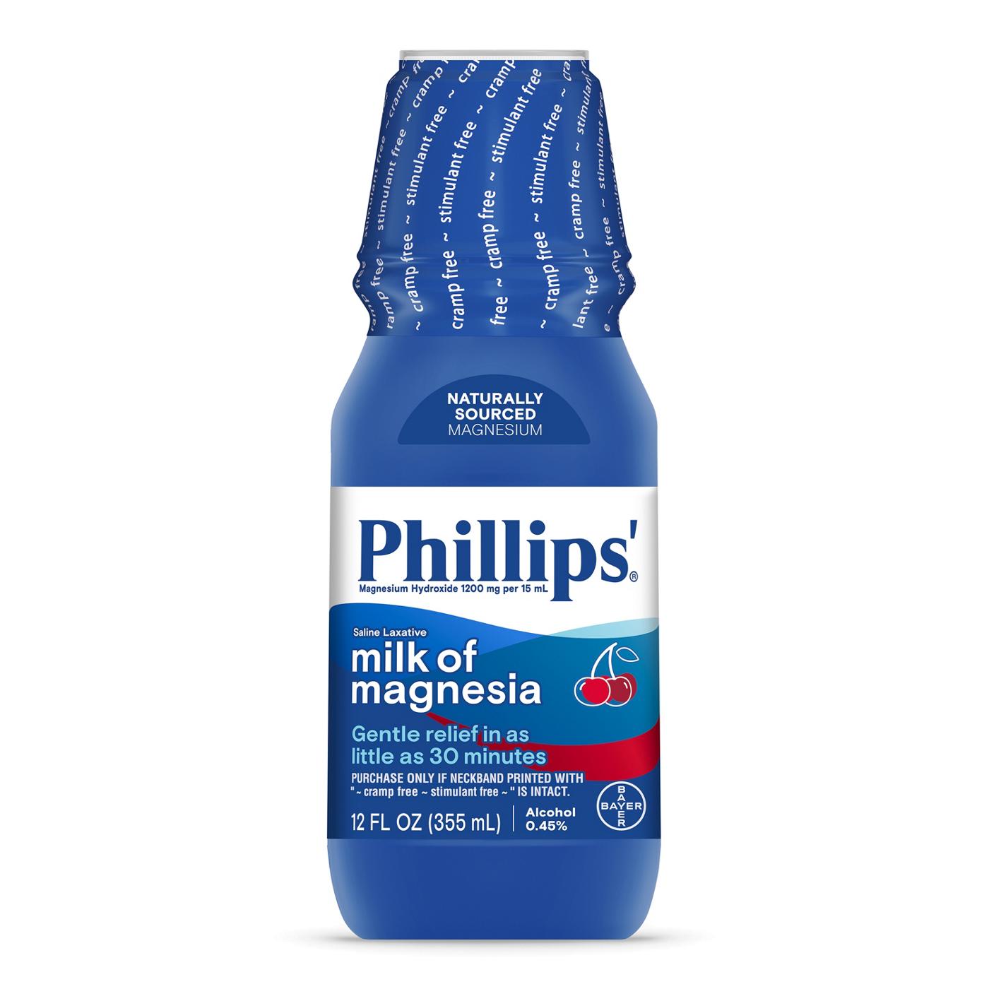 Phillips Milk of Magnesia Wild Cherry Liquid Laxative; image 1 of 6