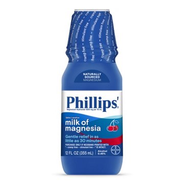 Phillips Milk of Magnesia Wild Cherry Liquid Laxative