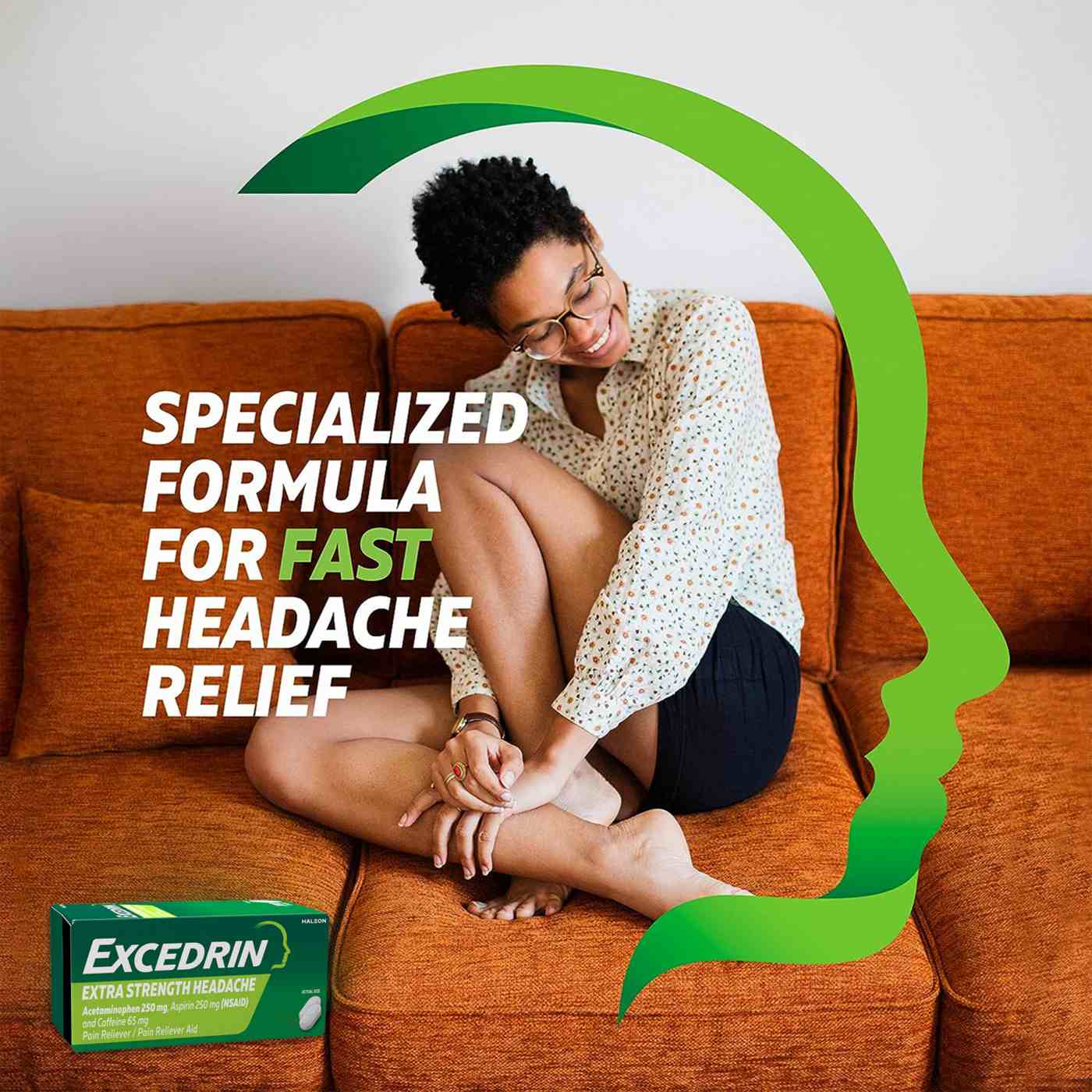 Excedrin Extra Strength Pain Reliever Caplets; image 3 of 8