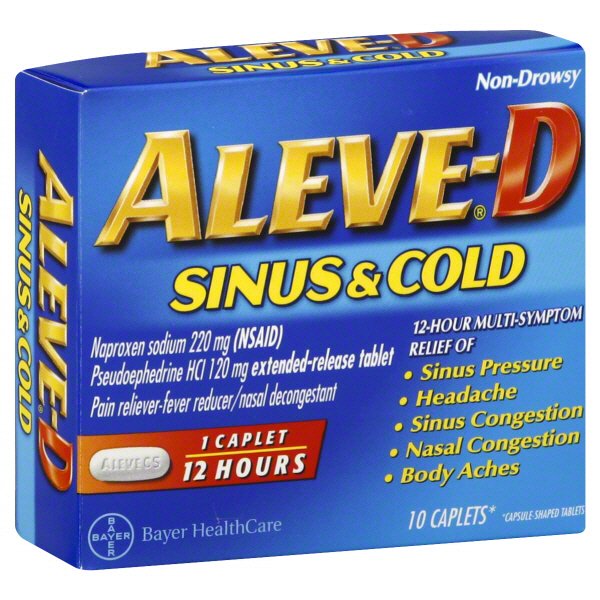 aleve cold and sinus