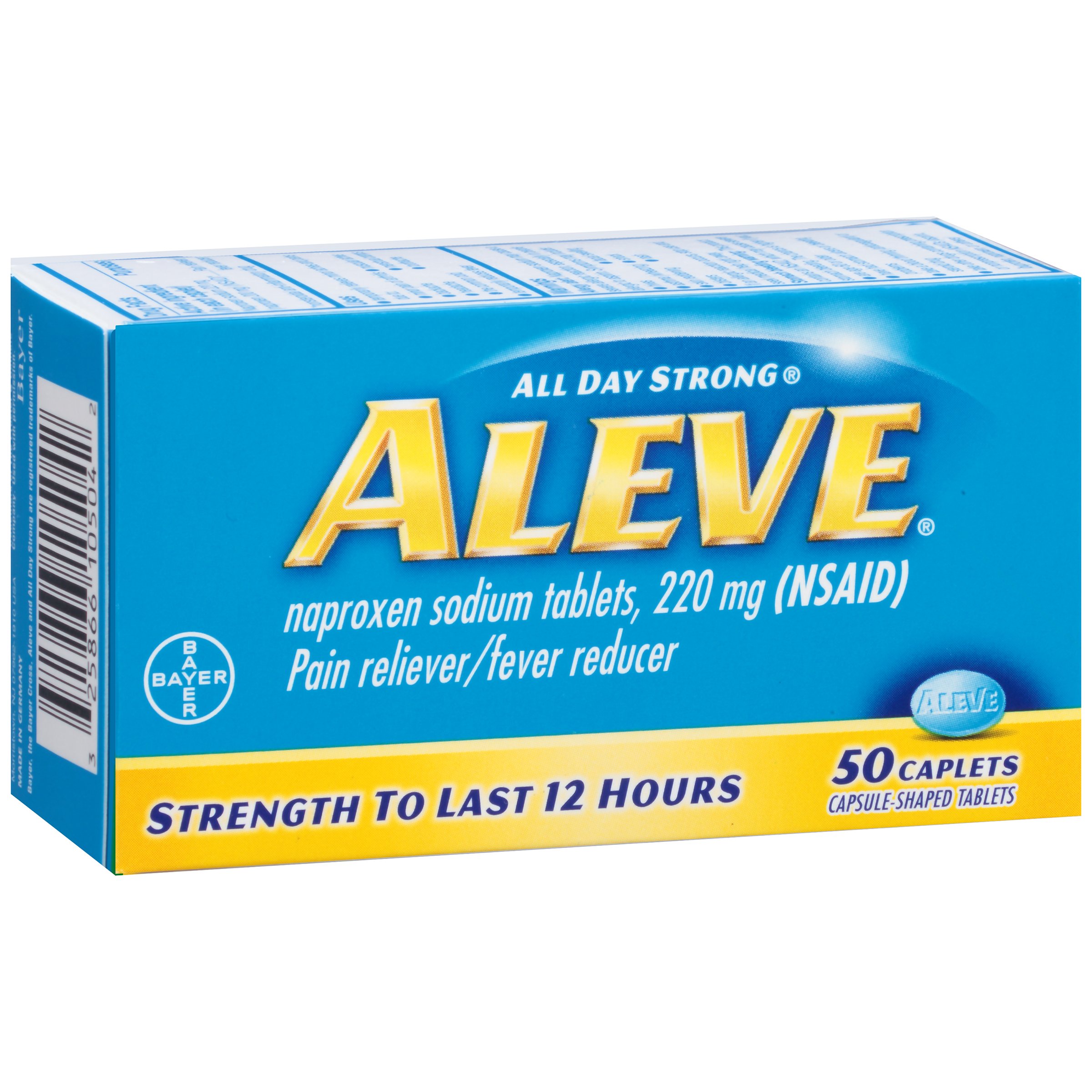 Aleve 220 mg Naproxen Sodium Caplets - Shop Pain Relievers at H-E-B