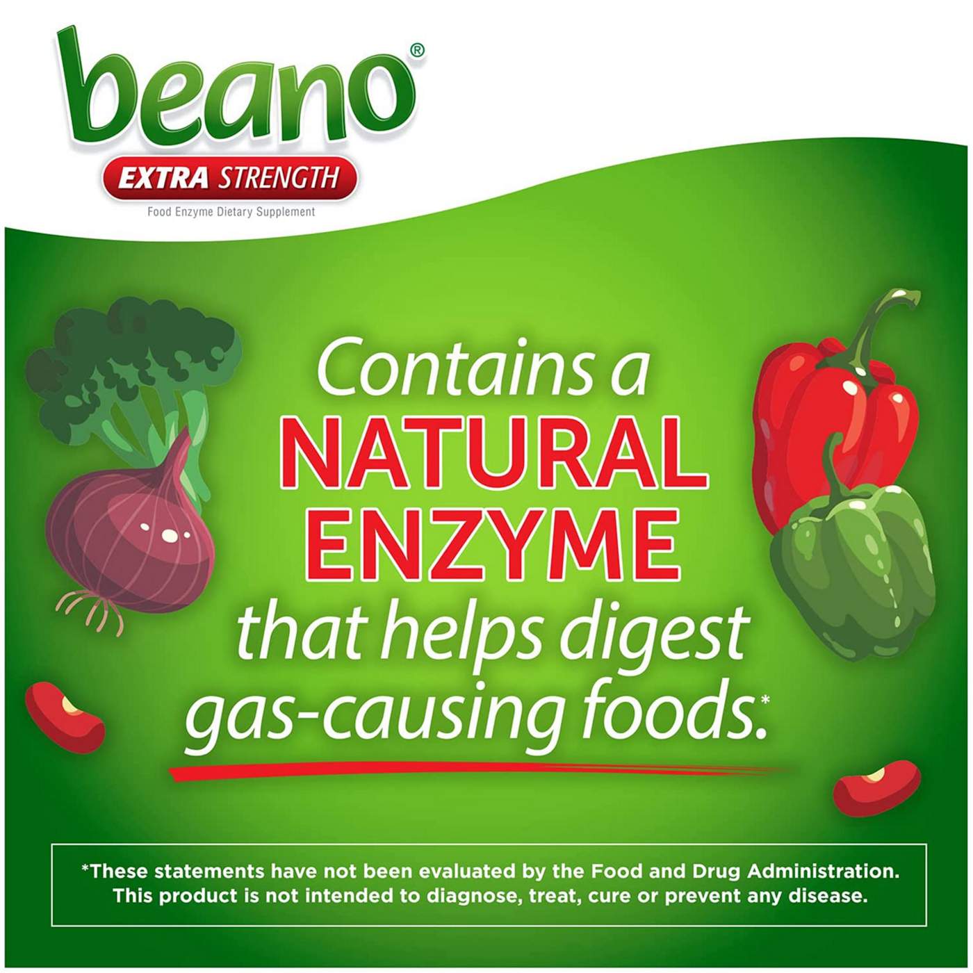 Beano Gas Prevention & Digestive Enzyme Supplement Extra Strength; image 2 of 5