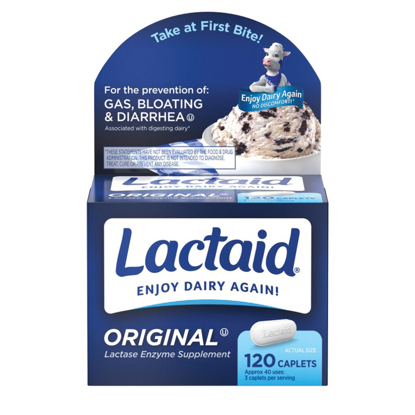 Lactaid Original Strength Lactose Intolerance Caplets; image 1 of 6