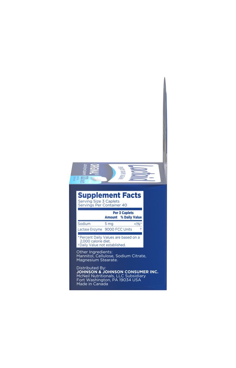 Lactaid Original Strength Lactose Intolerance Caplets; image 2 of 6