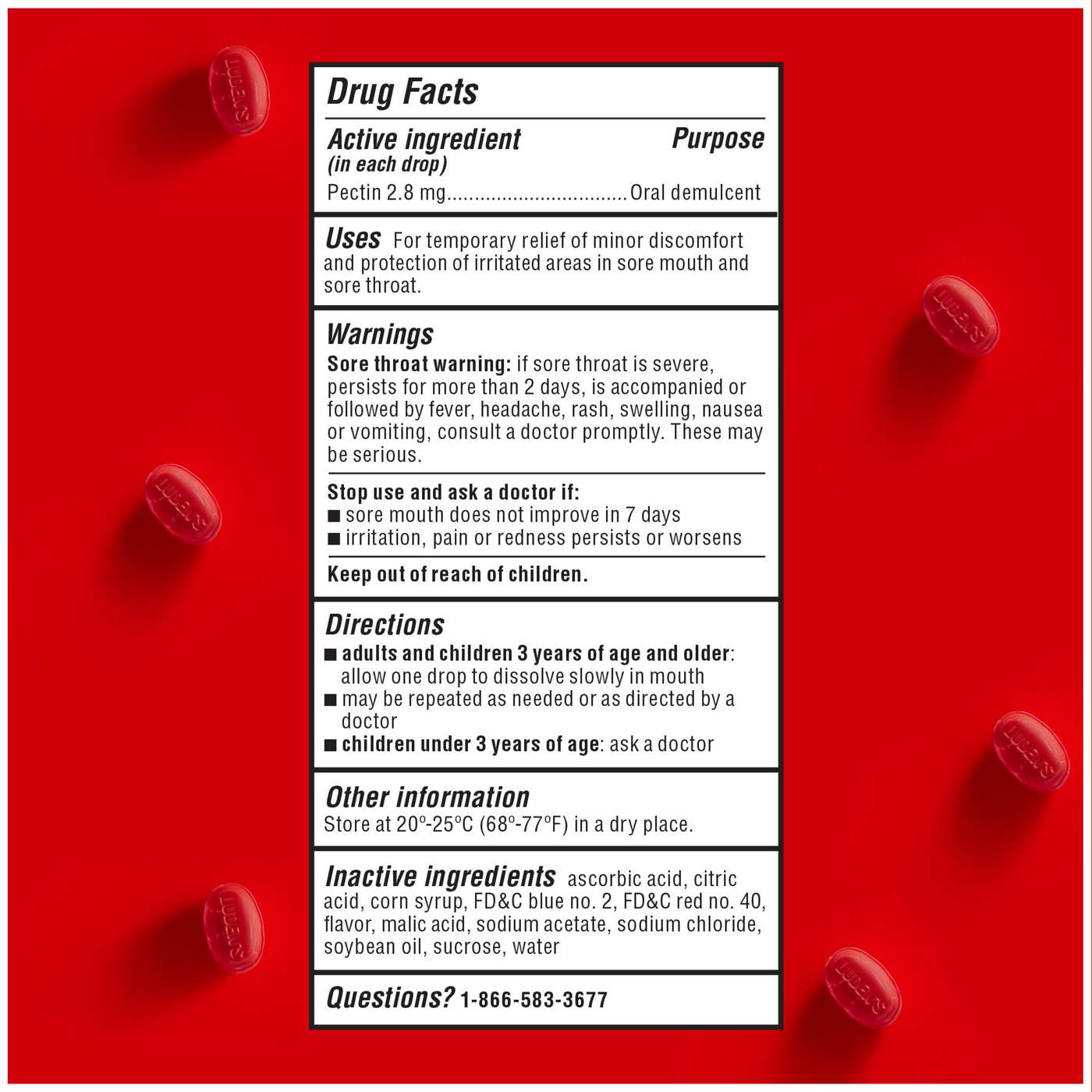 Luden's Soothing Throat Drops - Wild Cherry; image 3 of 5