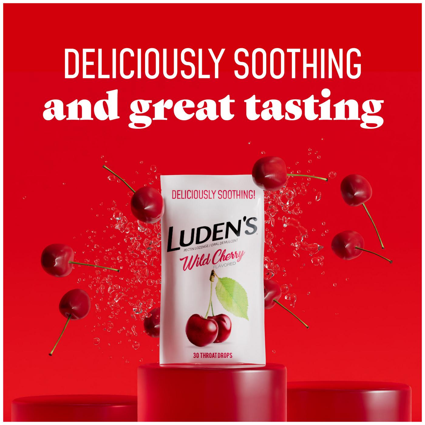 Luden's Soothing Throat Drops - Wild Cherry; image 5 of 5