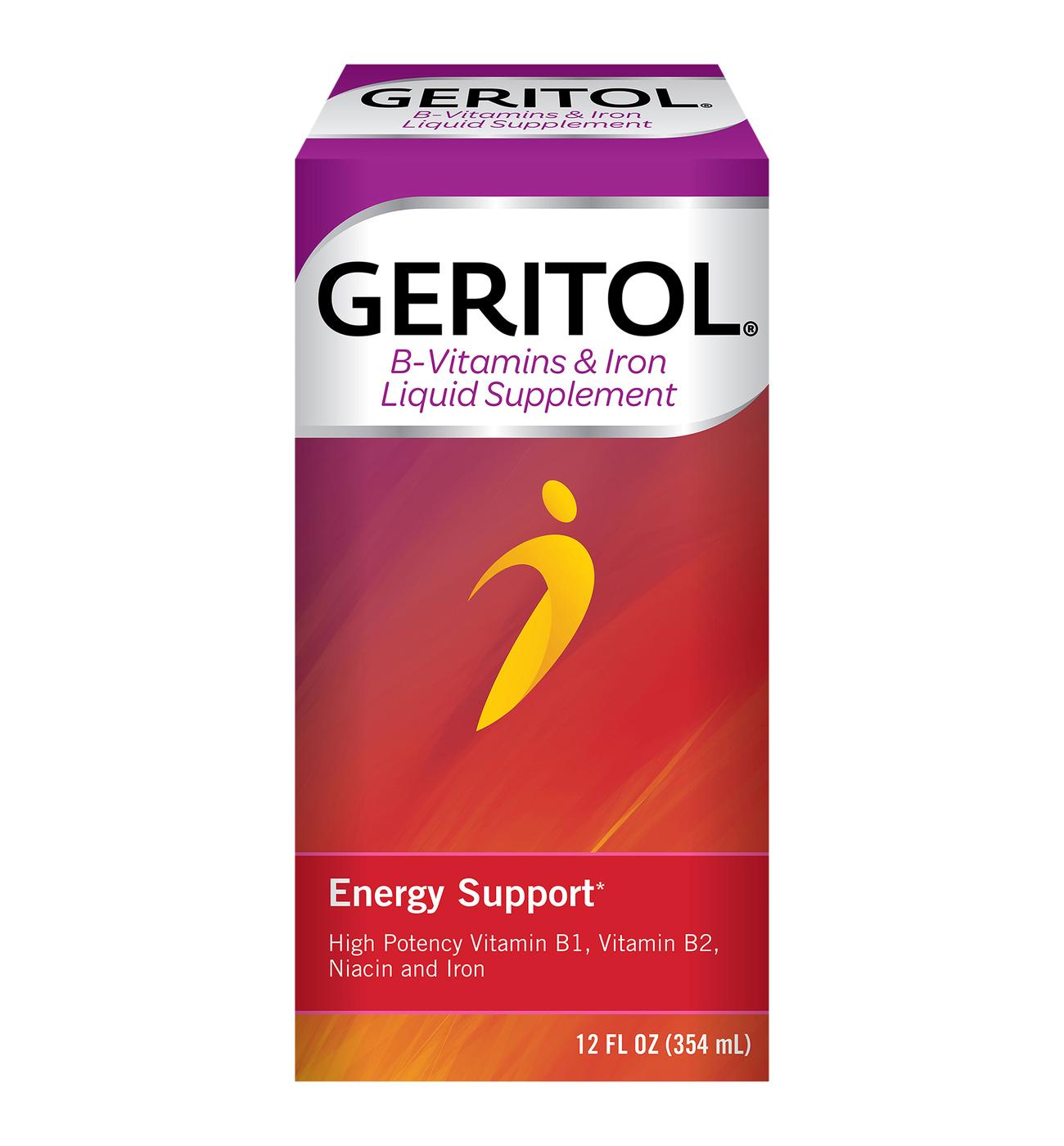 Geritol B-Vitamin & Iron Liquid Supplement; image 1 of 7