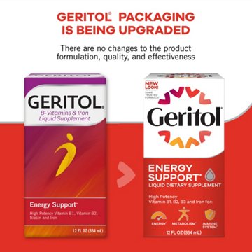 Geritol B-Vitamin & Iron Liquid Supplement, 12 oz, 12 fl oz