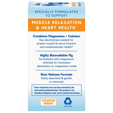SlowMag Mg Magnesium Chloride with Calcium Tablets, 60 ct