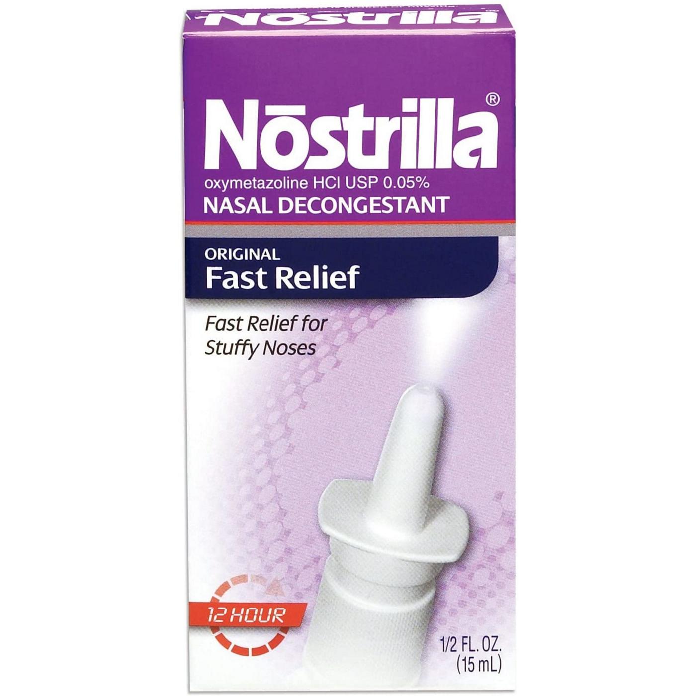 Nostrilla Fast Relief Nasal Decongestant Spray; image 1 of 5