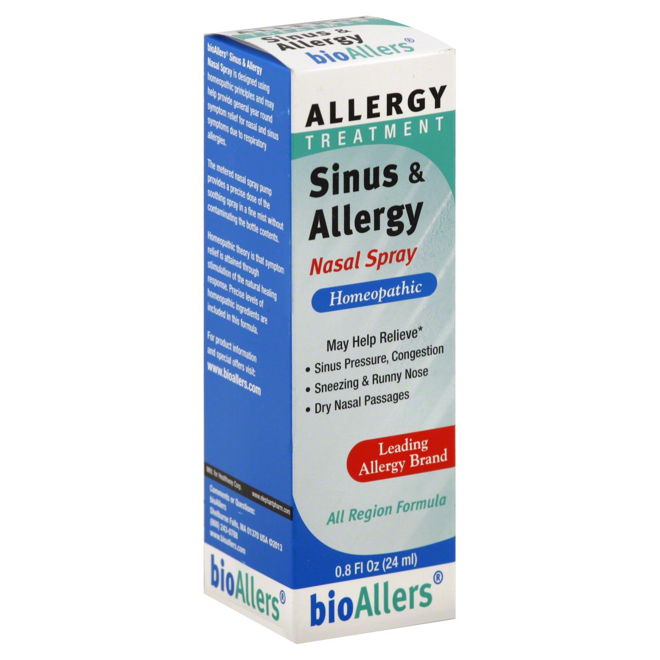 bioAllers Allergy Treatment Sinus & Allergy Nasal Spray All Region