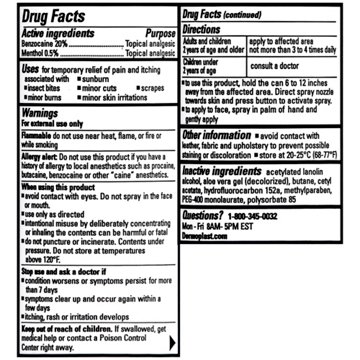 Dermoplast Pain Relief Spray for Cuts, Burns & Itch, 2.75 oz