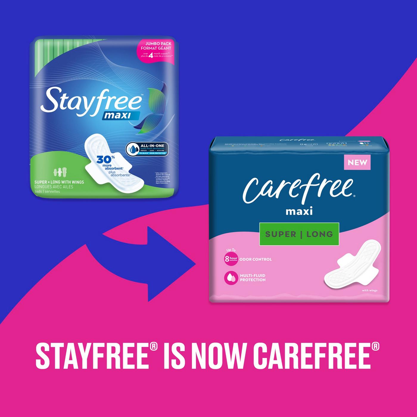 Stayfree Maxi Pads - Regular Long - Shop Pads & Liners at H-E-B