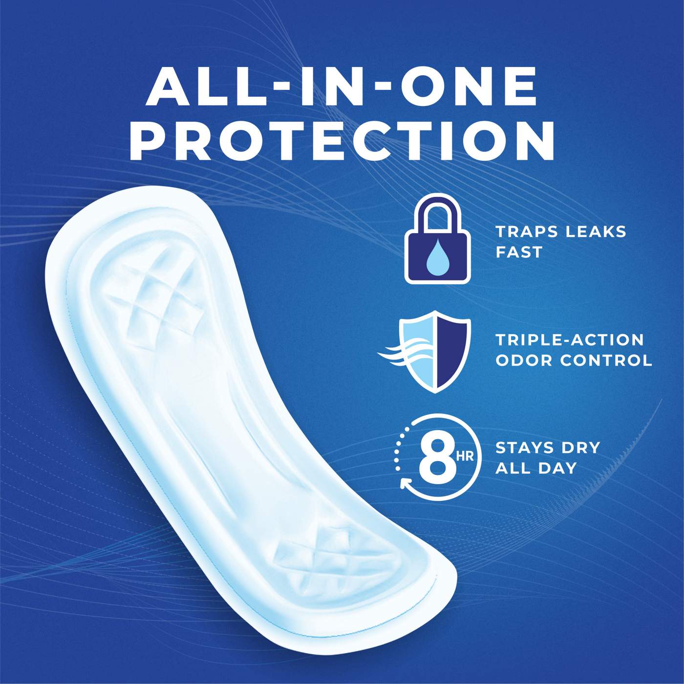 Stayfree Maxi Regular Pads without Wings; image 9 of 10