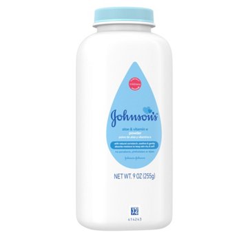 Johnson's Baby Cornstarch Baby Powder - Aloe & Vitamin E, 9 oz