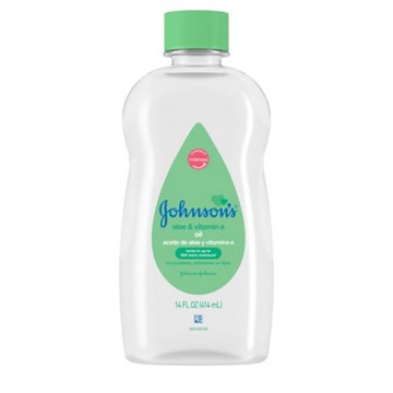 Johnson's Baby Mineral Oil with Aloe Vera & Vitamin E, 14 oz