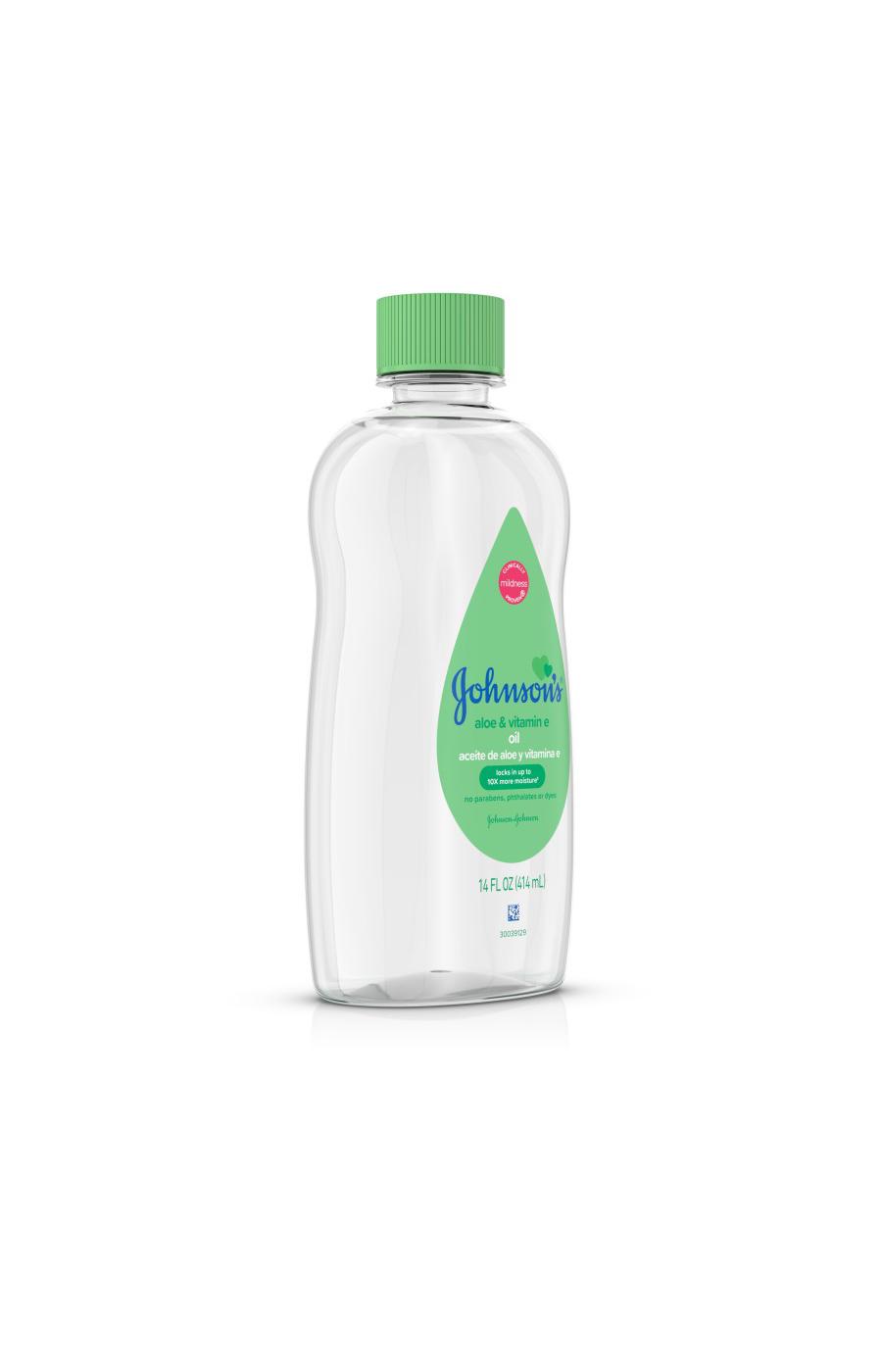 Johnson's Baby Mineral Oil with Aloe Vera & Vitamin E; image 4 of 5
