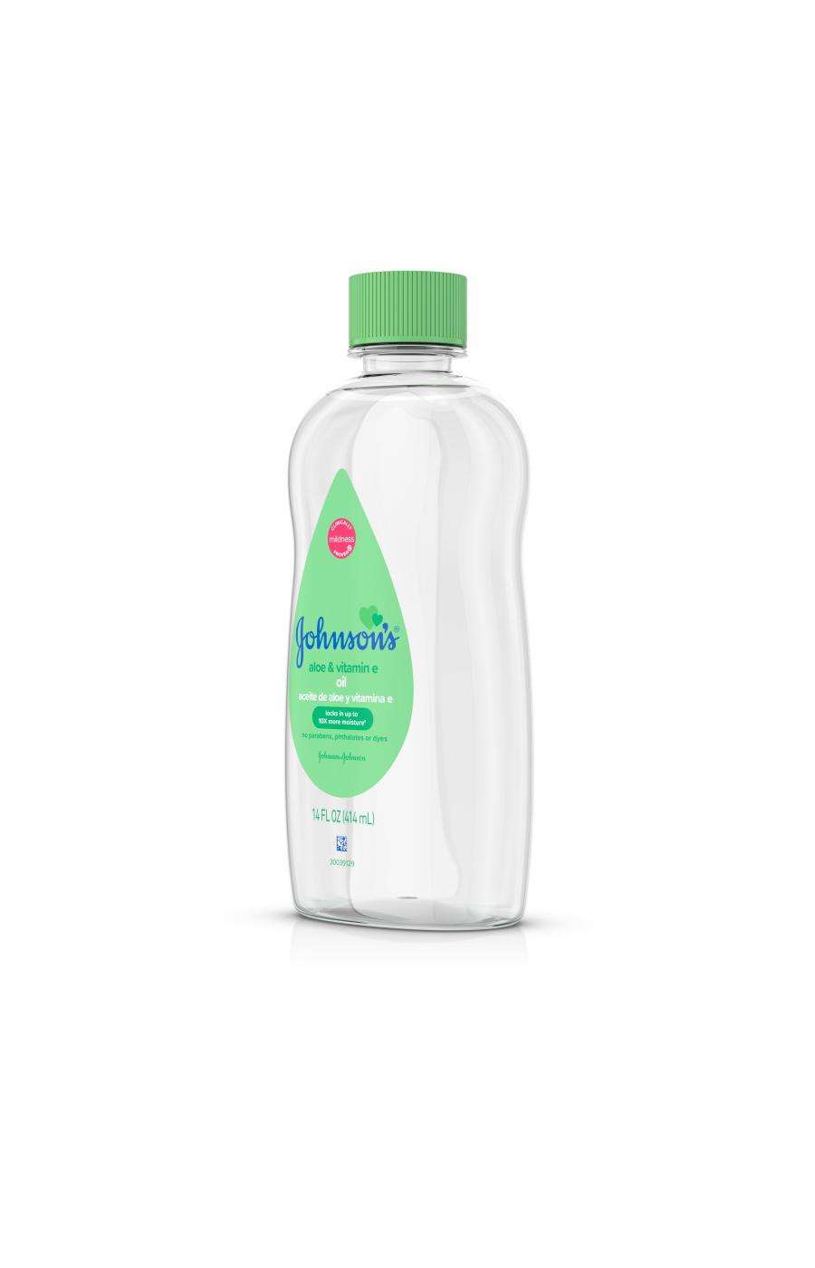 Johnson's aloe and 2024 vitamin e oil