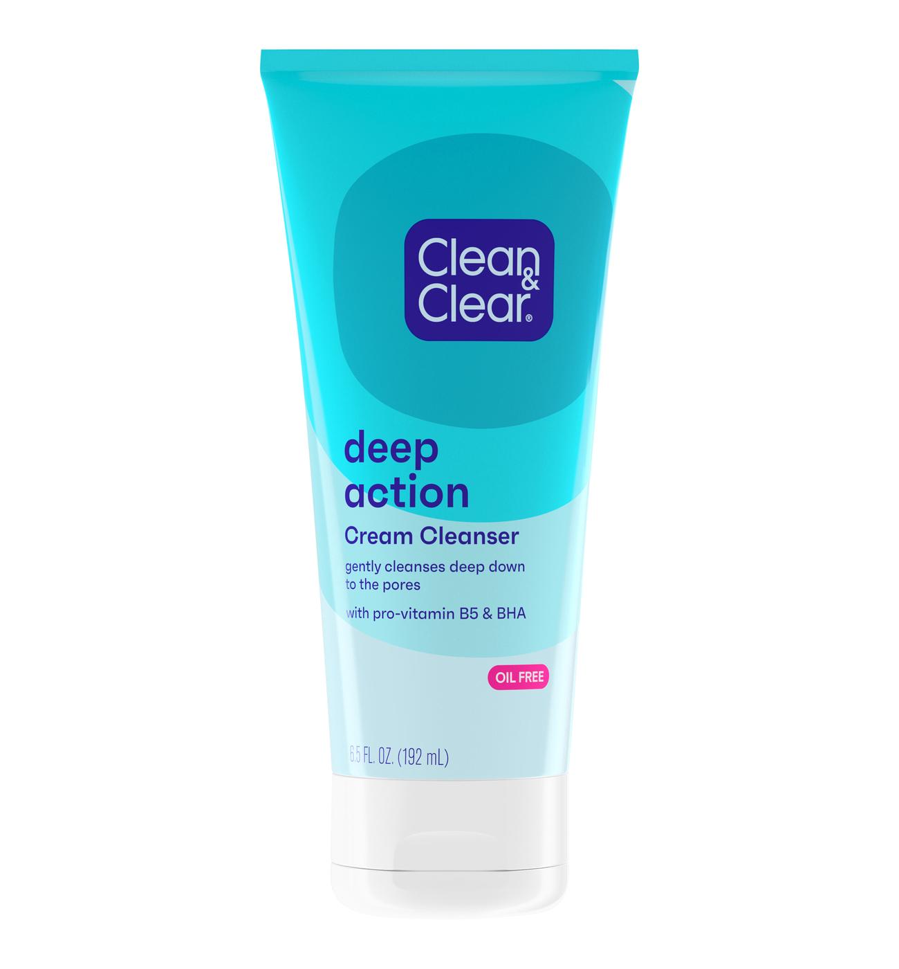Clean & Clear Deep Action Cream Cleanser; image 1 of 5