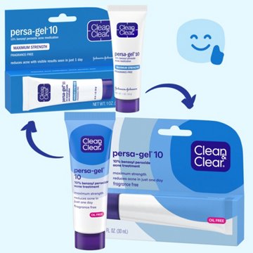 Clean & Clear Persa-Gel 10 Acne Medication, 10% Benzoyl Peroxide, 1 oz
