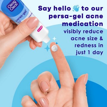 Clean & Clear Persa-Gel 10 Acne Medication, 10% Benzoyl Peroxide, 1 oz