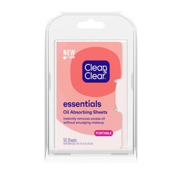 Clean & Clear Essentials Oil Absorbing Face Sheets for Oily Skin