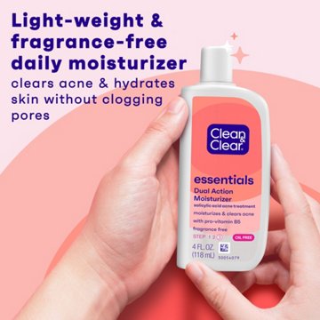 Clean & Clear Essentials Dual Action Oil-Free Facial Moisturizer