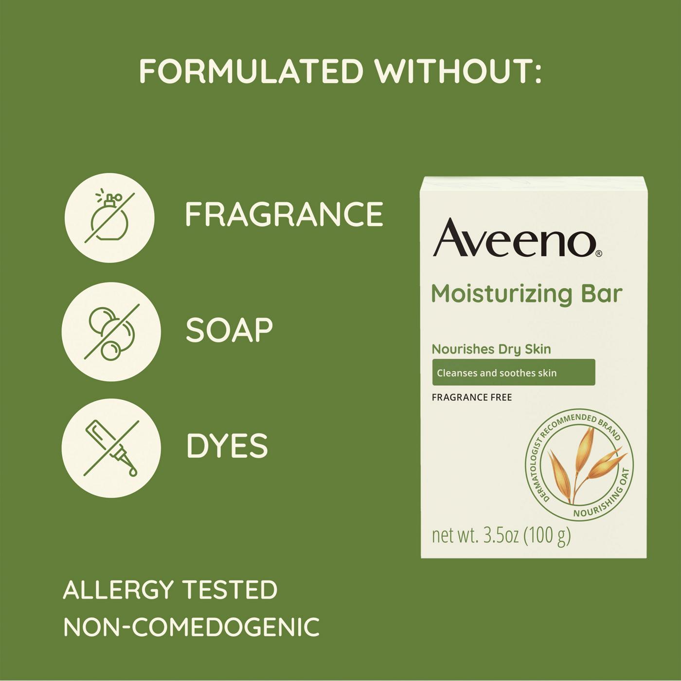 Aveeno Moisturizing Bar; image 2 of 7