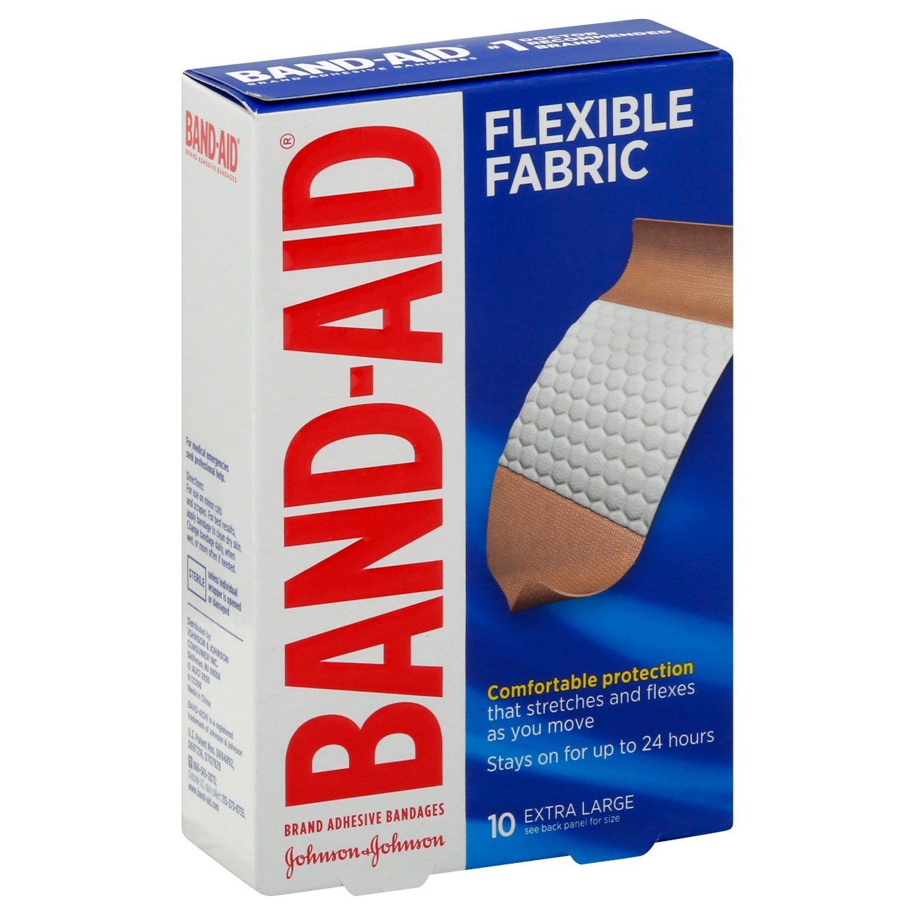 Band-Aid Flexible Fabric Adhesive Bandages Extra Large