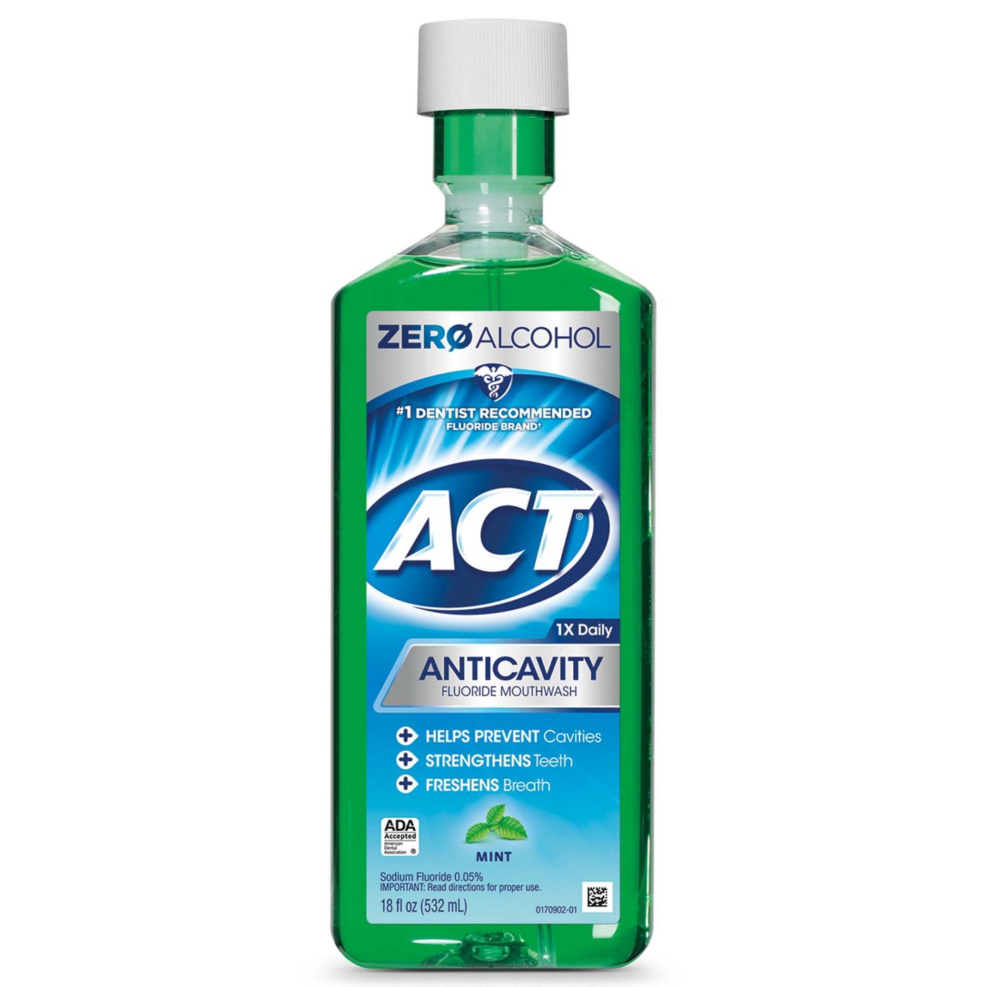 ACT Anticavity Fluoride Mouthwash - Mint; image 1 of 6
