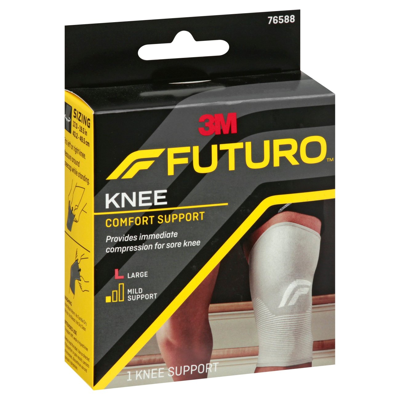 3M Futuro Comfort Lift Mild Knee Support Large Shop Sleeves & braces