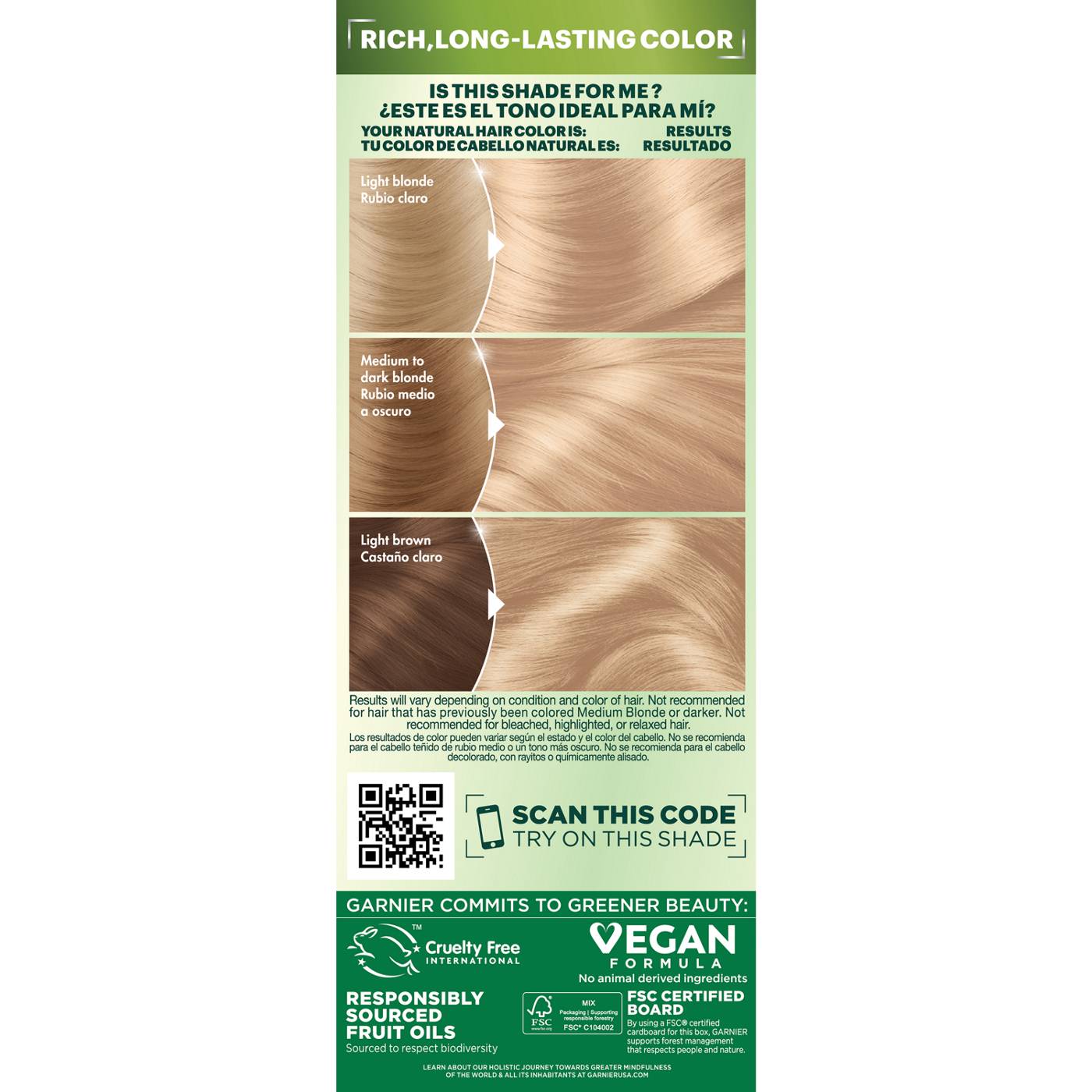 Garnier Nutrisse Nourishing Hair Color Creme - 100 Extra-Light Natural Blonde (Chamomile); image 6 of 6