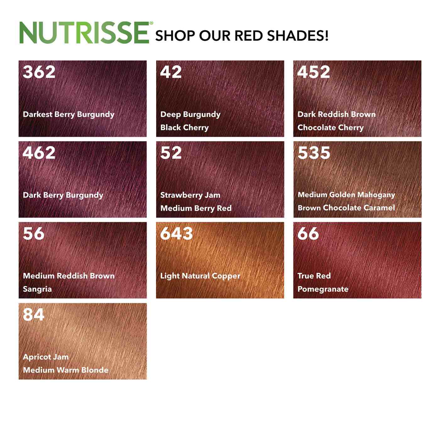 Garnier Nutrisse Nourishing Hair Color Crème - 66 True Red (Pomegranate); image 3 of 11