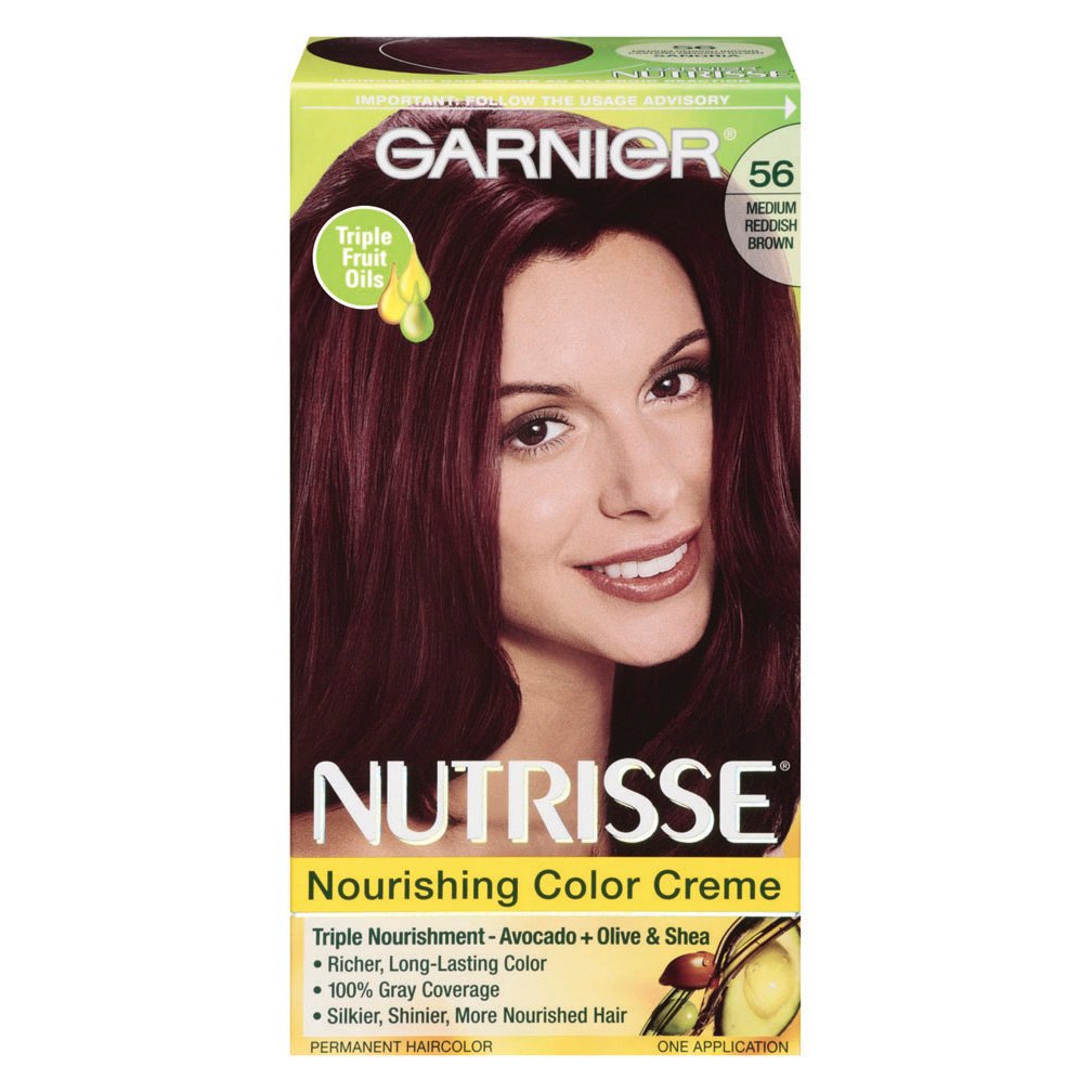 Garnier Nutrisse Nourishing Hair Color Creme 56 Medium Reddish Brown Sangria - Shop