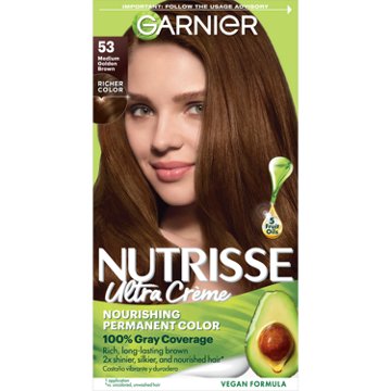 Garnier Nutrisse Nourishing Hair Color Creme - 53 Medium Golden Brown