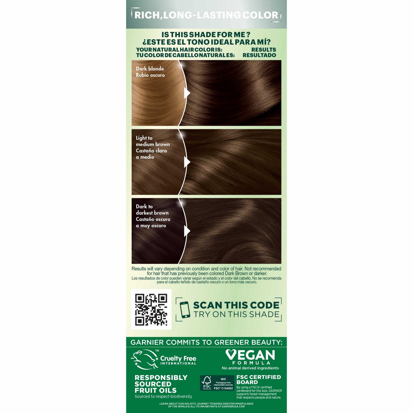 Garnier Nutrisse Nourishing Hair Color Creme - 50 Medium Natural Brown (Truffle); image 6 of 7