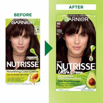 Garnier Nutrisse Nourishing Hair Color Creme - 40 Dark Brown (Dark Chocolate)