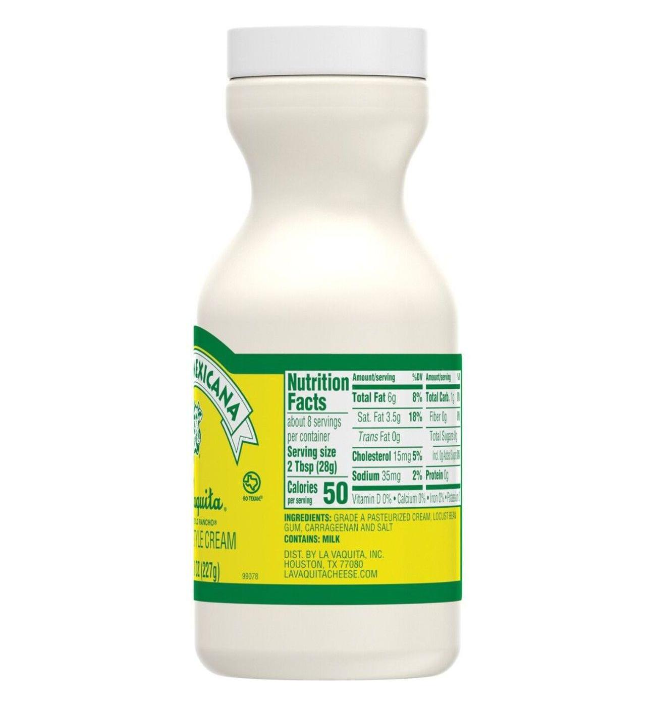 La Vaquita Crema Mexicana Sour Cream; image 4 of 8