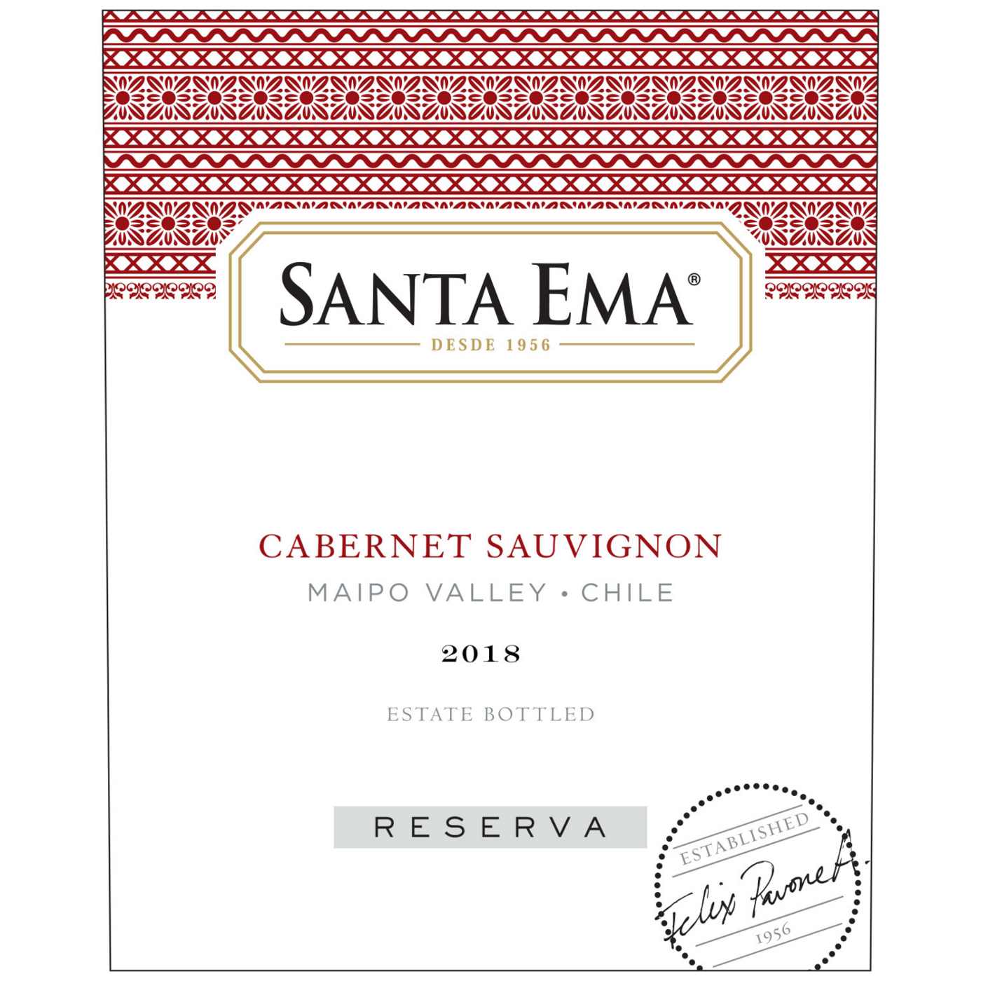 Santa Ema Cabernet Reserve Wine; image 7 of 11