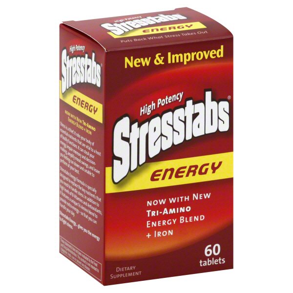 Stresstabs High Potency Energy Stress Supplement Tablets