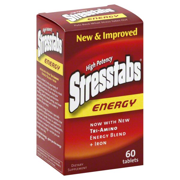 Stresstabs High Potency Energy Stress Supplement Tablets - Shop