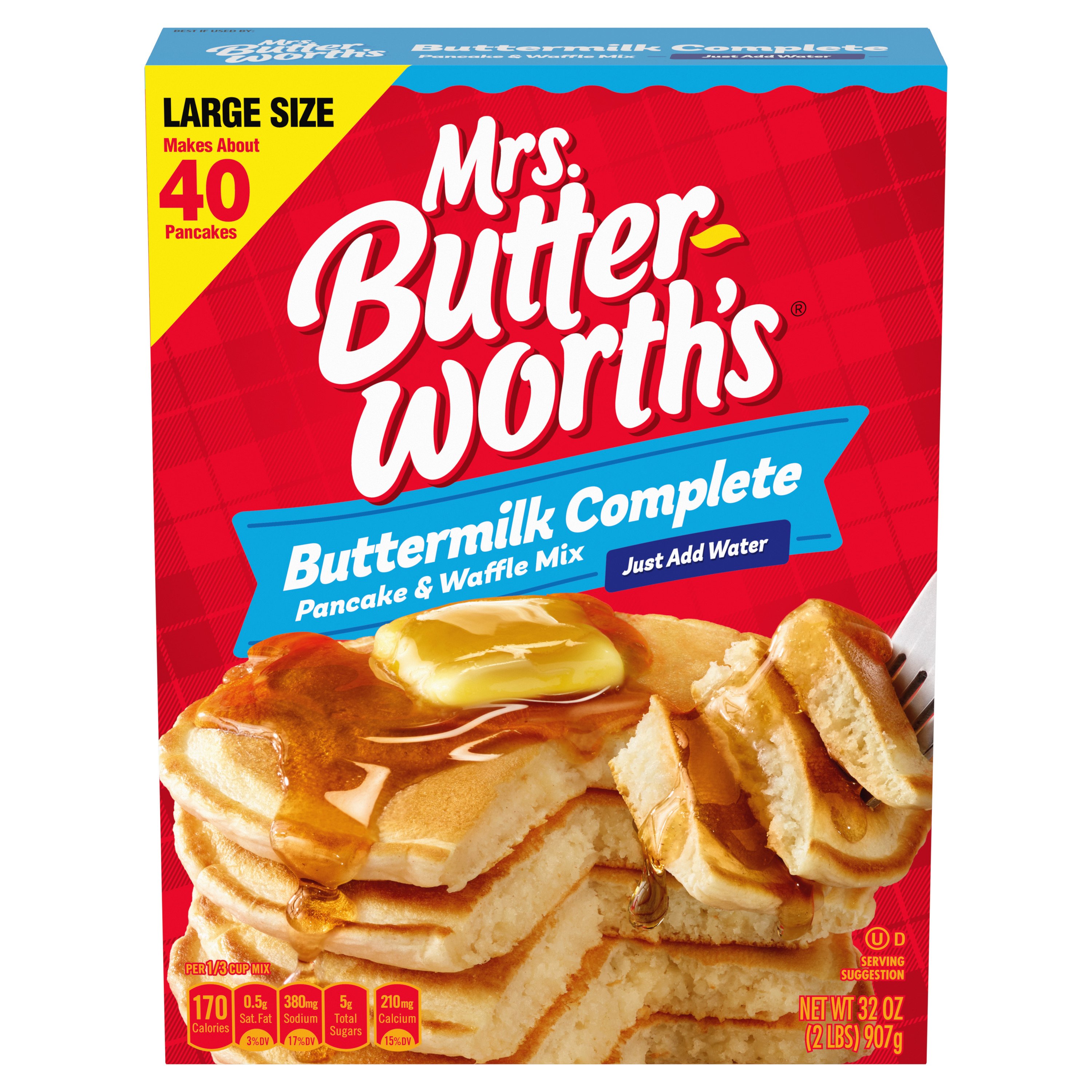 Mrs Butterworth S Buttermilk Complete Pancake Waffle Mix Shop Pancake Mixes At H E B