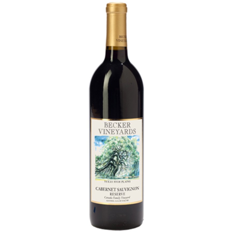Becker Vineyards Cabernet Sauvignon Reserve Texas Red Wine, 750 mL ...