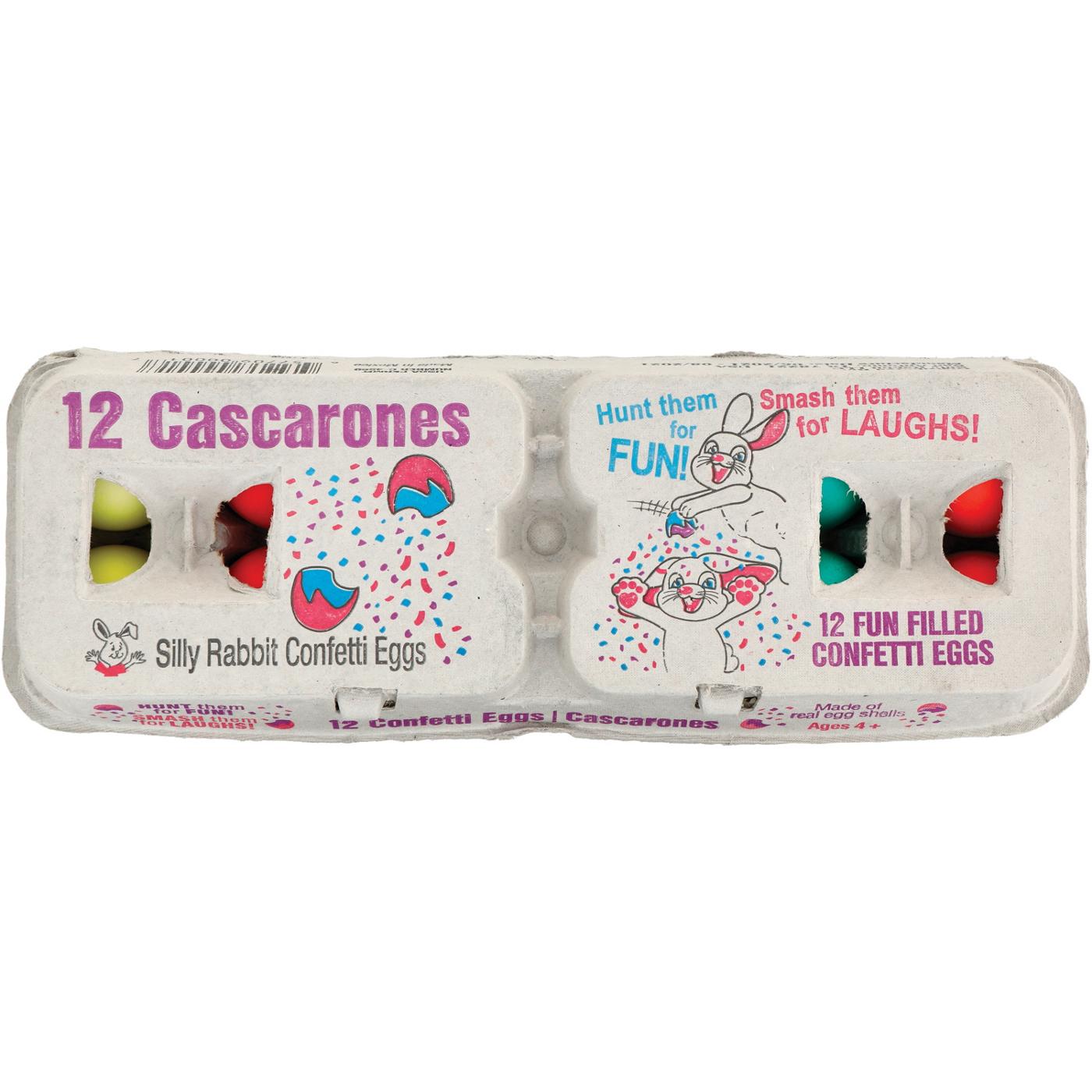 Silly Rabbit Cascarones Confetti Filled Eggs; image 1 of 3