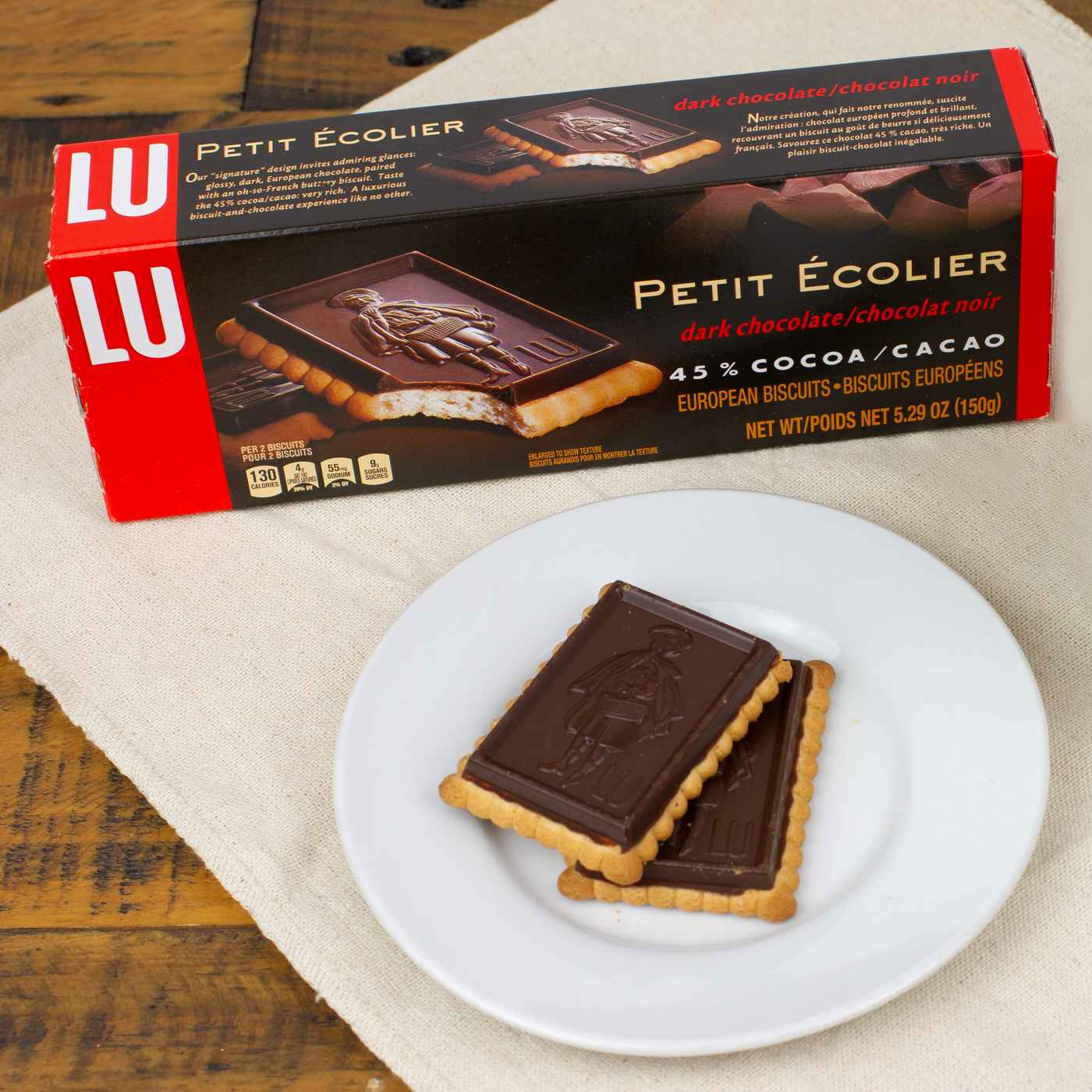 LU Petit Ecolier Dark Chocolate European Biscuits; image 3 of 11