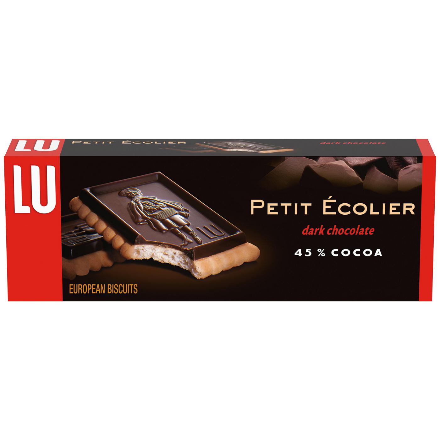 LU Petit Ecolier Dark Chocolate European Biscuits; image 1 of 9