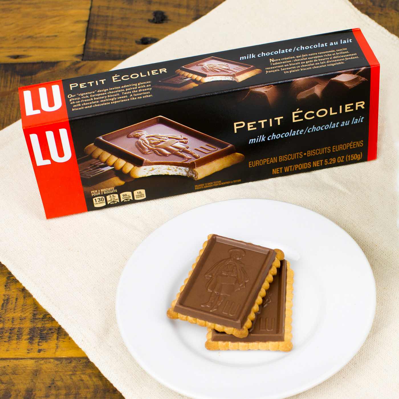 LU Petit Ecolier Milk Chocolate European Biscuits; image 3 of 11