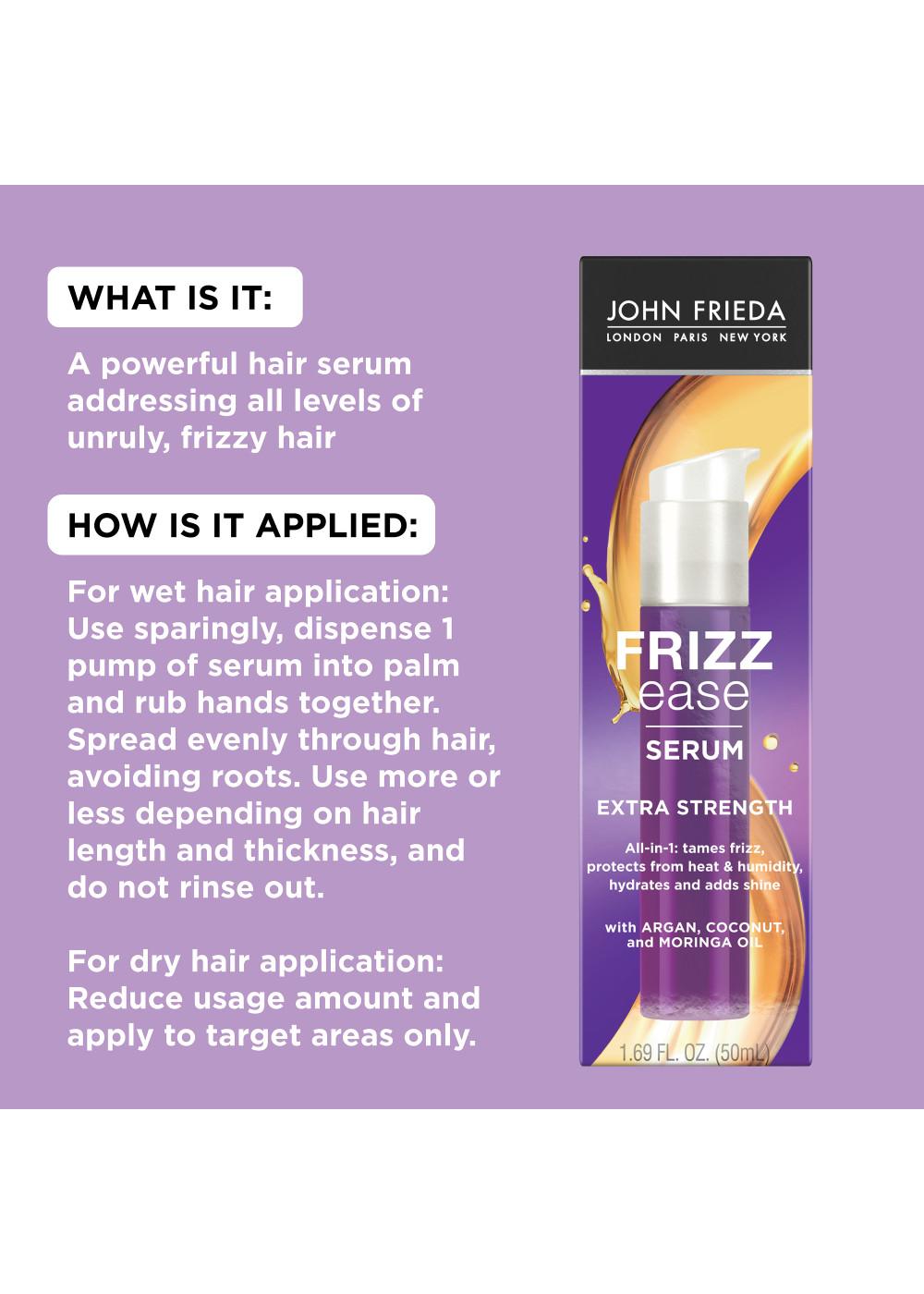 John Frieda Frizz Ease Extra Strength Hair Serum; image 11 of 13