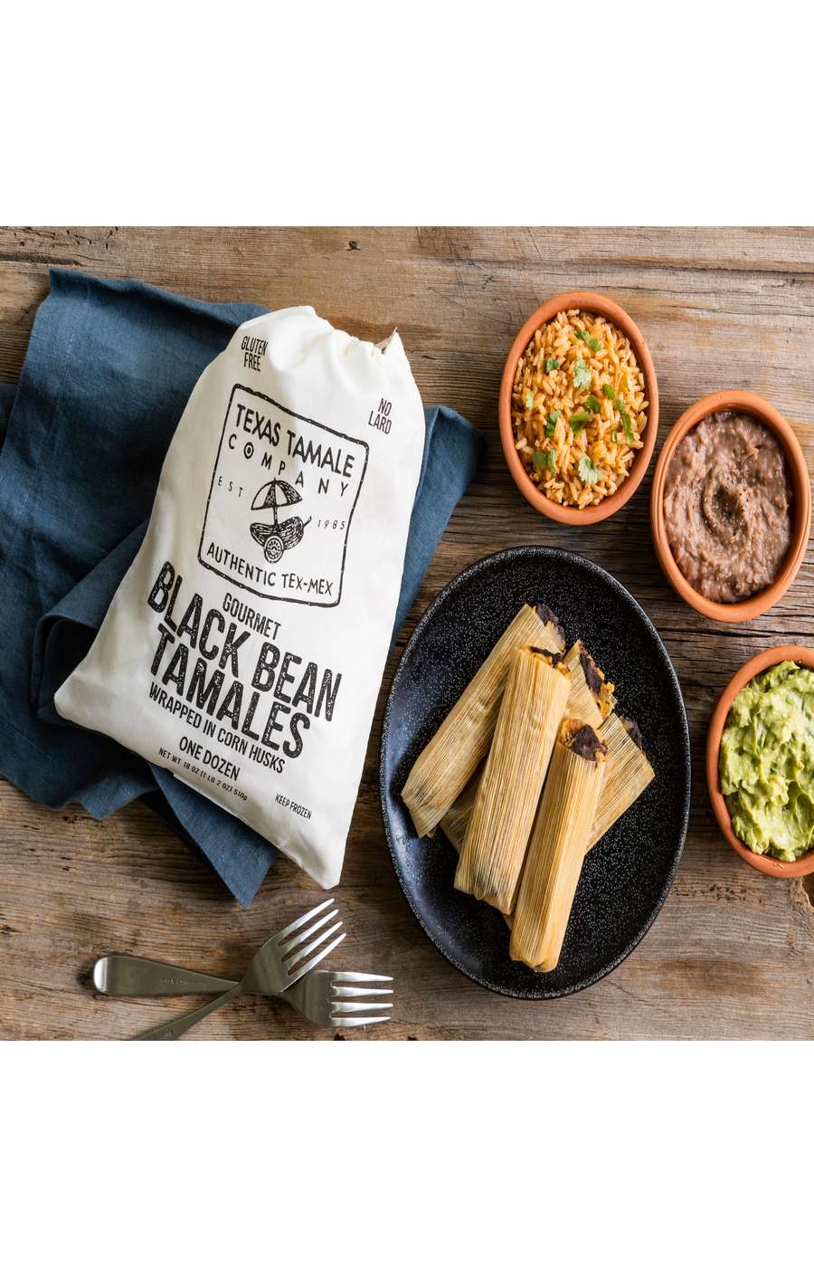 Texas Tamale Company Black Bean Tamales; image 2 of 3