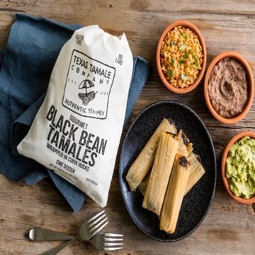 Texas Tamale Company Black Bean Tamales, 12 ct